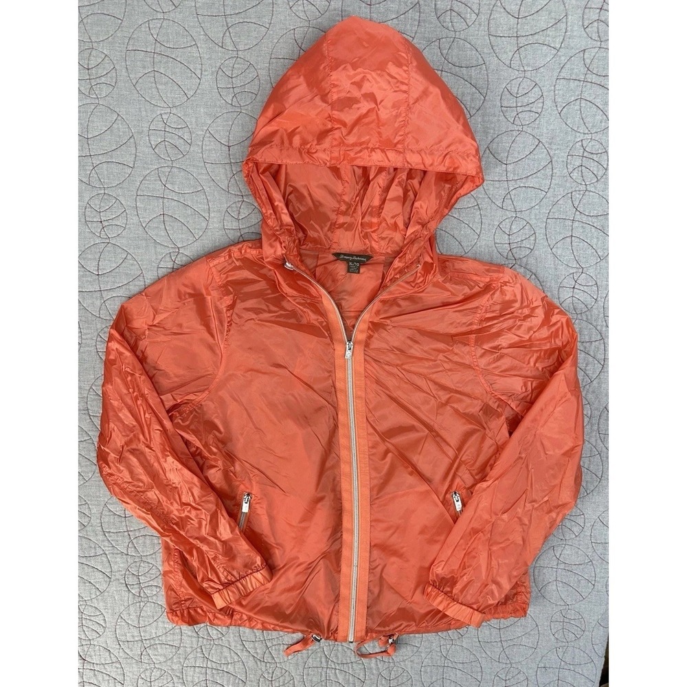 Tommy Bahama Cynthia Windbreaker Orange Full Zip / Women's XL